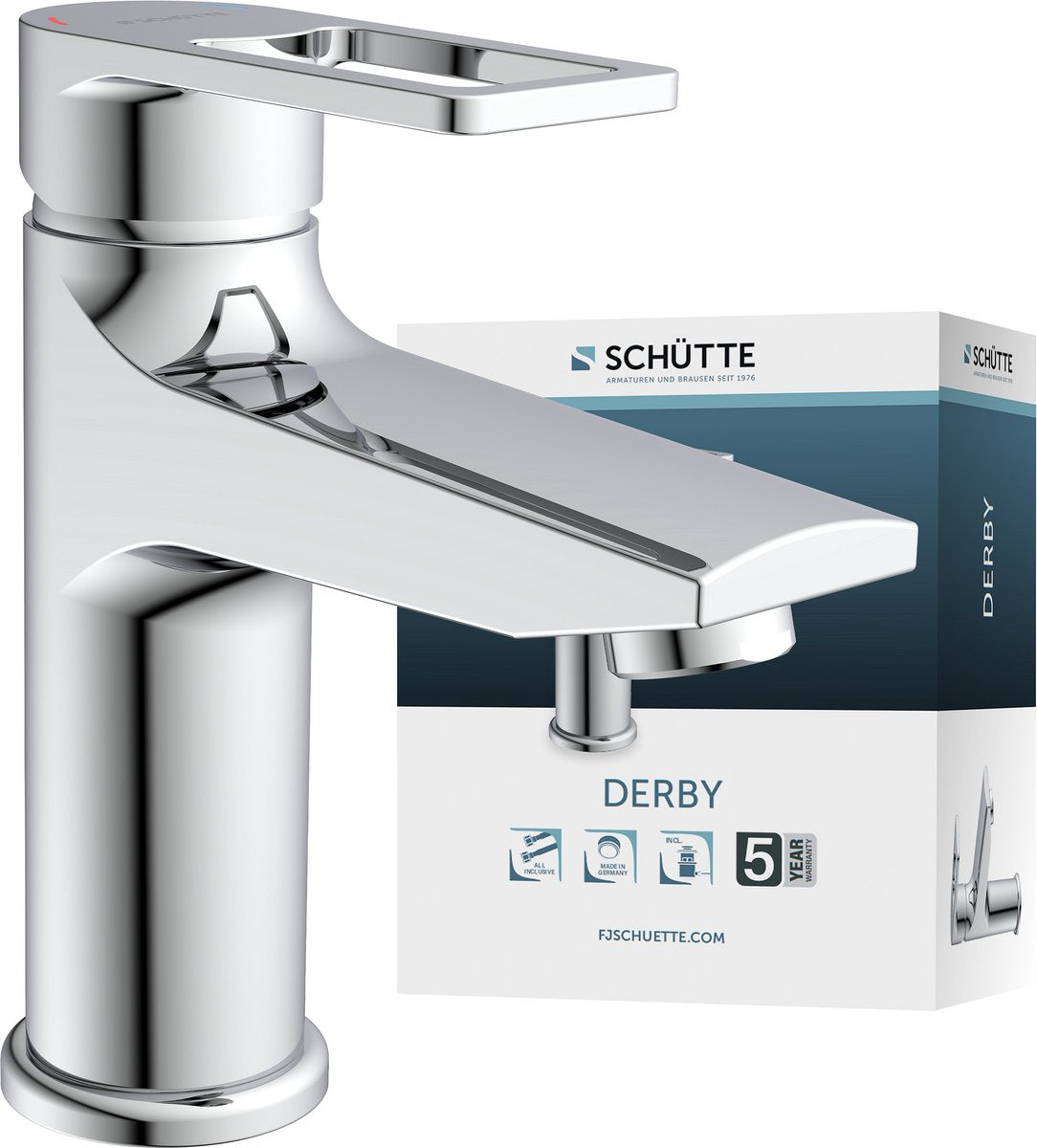 Robinet de lavabo Schütte Derby - Mitigeur - Chrome