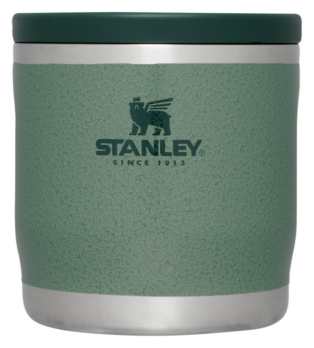 Boîte à lunch thermos à emporter Stanley Adventure 350 ml - 4 heures chaud - 4 heures froid - récipient alimentaire étanche - remplissage et nettoyage faciles - sans BPA - vert martelé