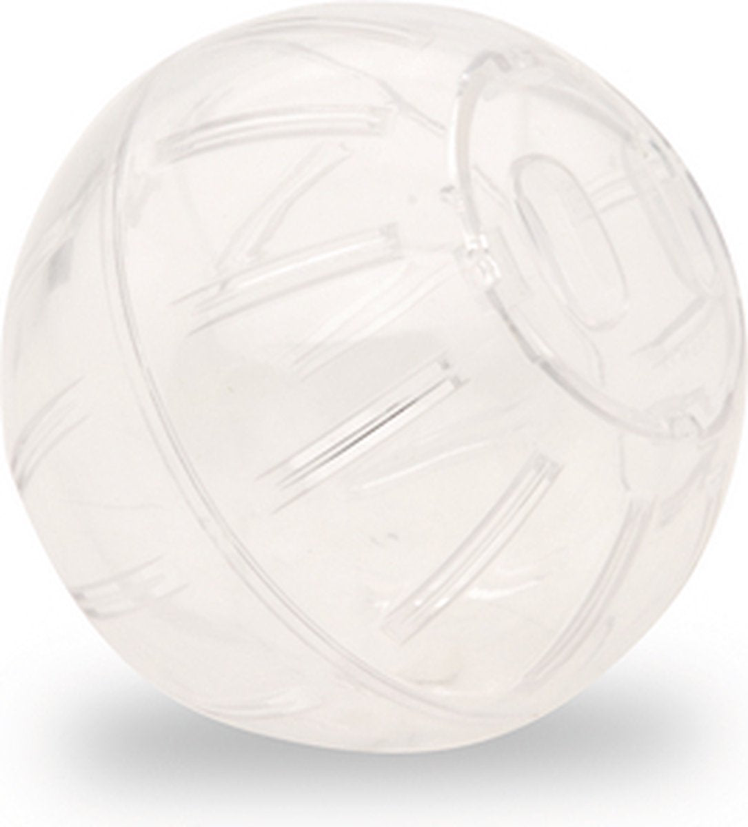 Balle pour hamster Beeztees premium, transparente. 12,5 cm.