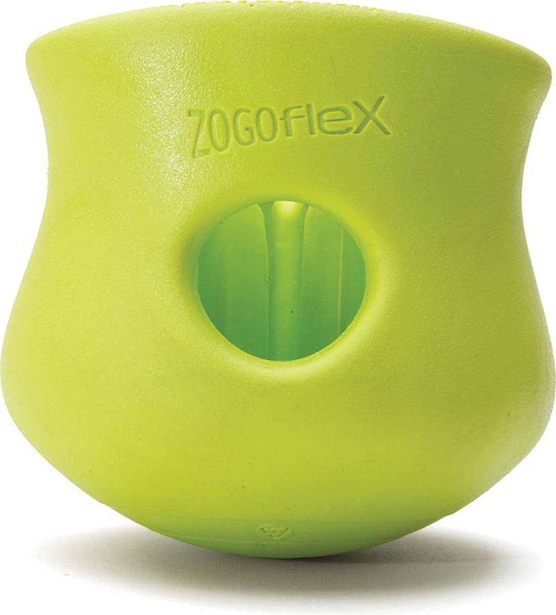 West Paw Toppl Zogoflex - Jouet pour Chien Fort - Slowfeeder - Vert - Grand - 10 cm
