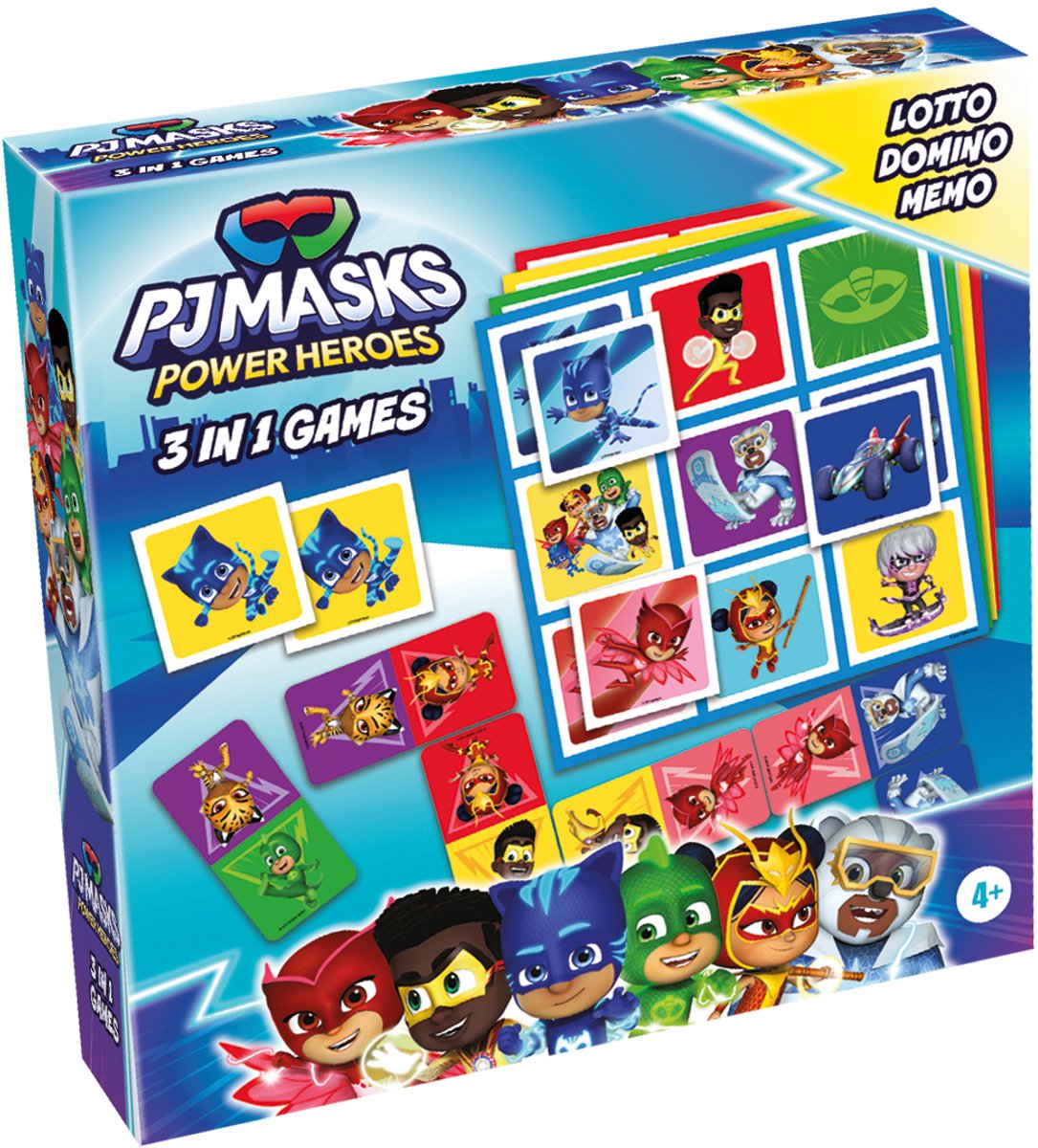 SELECTA PJ MASKS 3IN1 Memo Lotto Domino