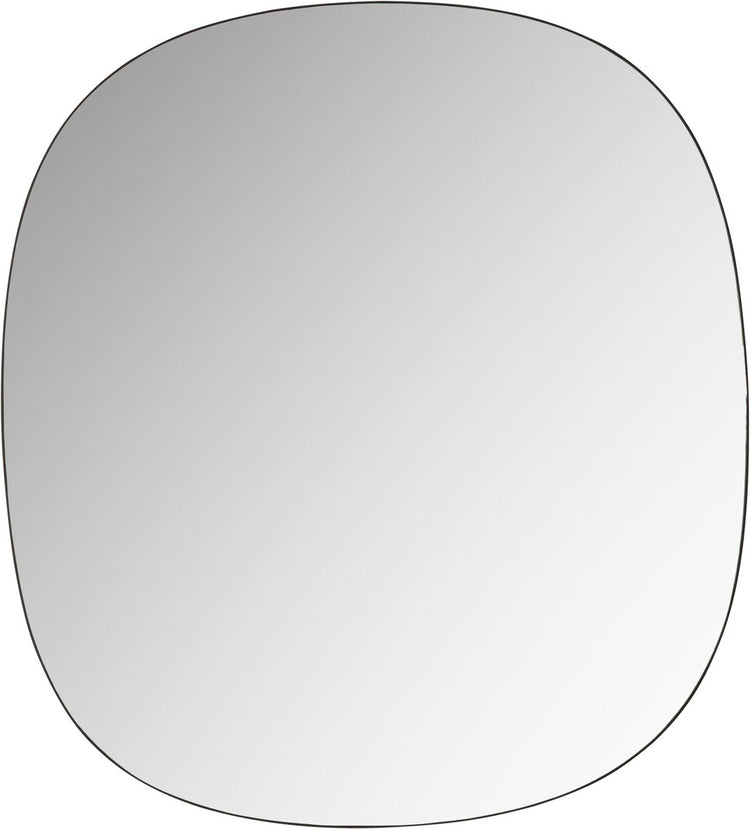 Miroir Woood Philou - verre métal - noir - 60x55x0,5