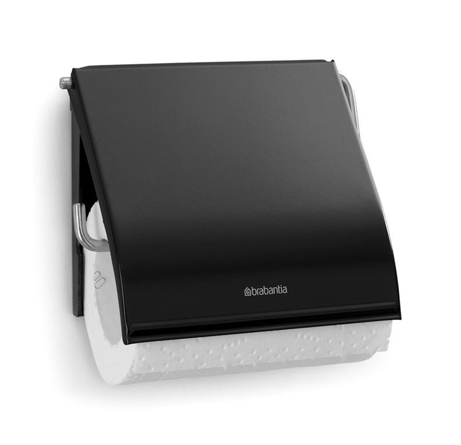 Brabantia Toilet Roll Solder Renew with Valve Matt Black