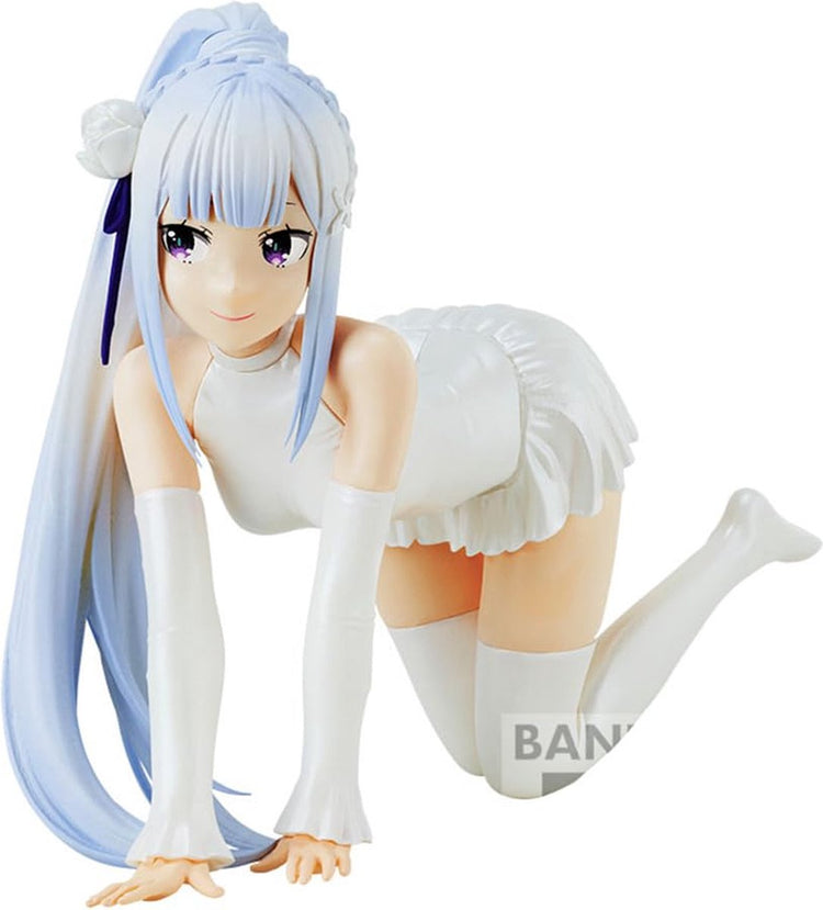 Banpresto co., ltd. re:zero commençant la vie dans un autre monde - vivi céleste - statue d'emilia 13cm