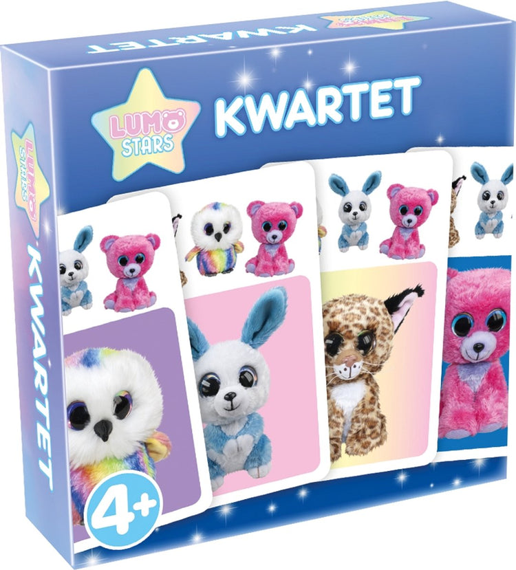 Tactic Lumo Stars Quartet – Jeu de cartes – Jeu pour enfants – À partir de 4 ans – 2-4 joueurs