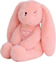 Lulla poupée lulla lapin doudou rose – avec respiration naturelle par rythme cardiaque – aide au sommeil – fonctionne jusqu'à 12 heures – hypoallergénique lavable – pour bébé, enfant prématuré