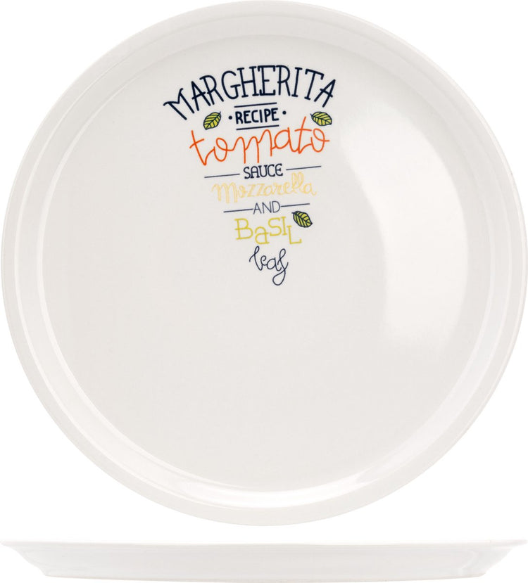 Assiette à pizza cosy au décor tendance - ø 30cm