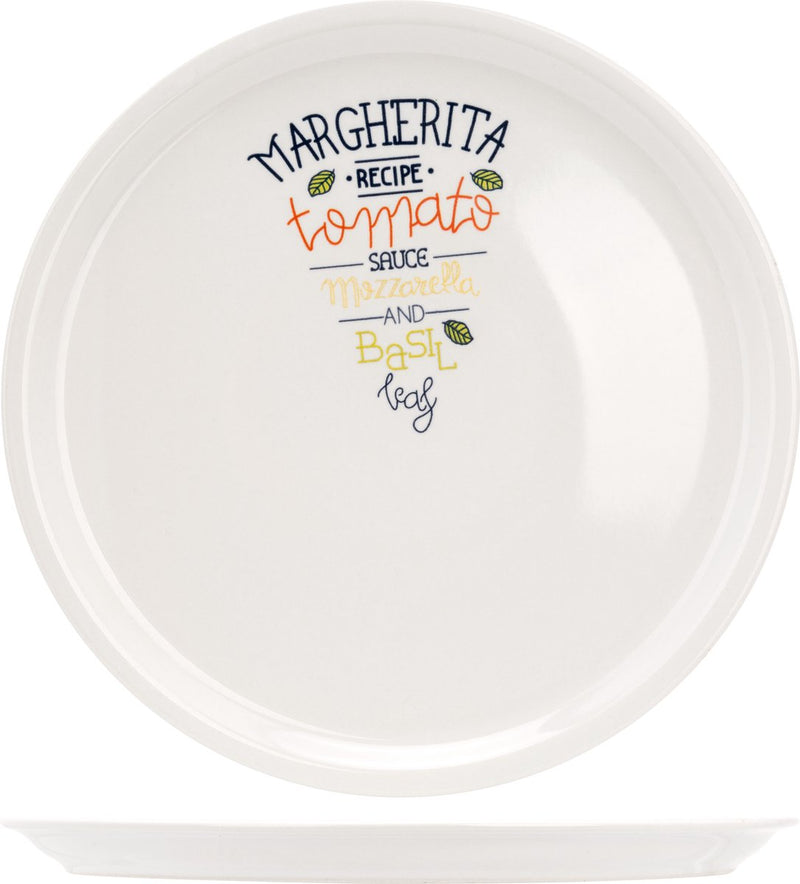 Assiette à pizza cosy au décor tendance - ø 30cm