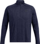Under Armour UA Tech Texturé 1-2 Zip-Blu Chemise de sport pour homme - minuit marine - noir