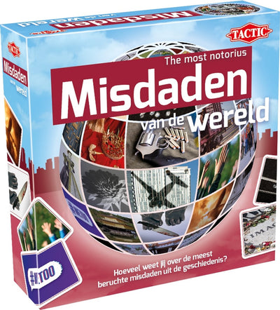Crimes tactiques du monde - jeu de cartes - jeu de quiz - crimes infâmes et cas historiques - connaissance et perspicacité - des séries mondiales - 2 joueurs ou plus - à partir de 18 ans