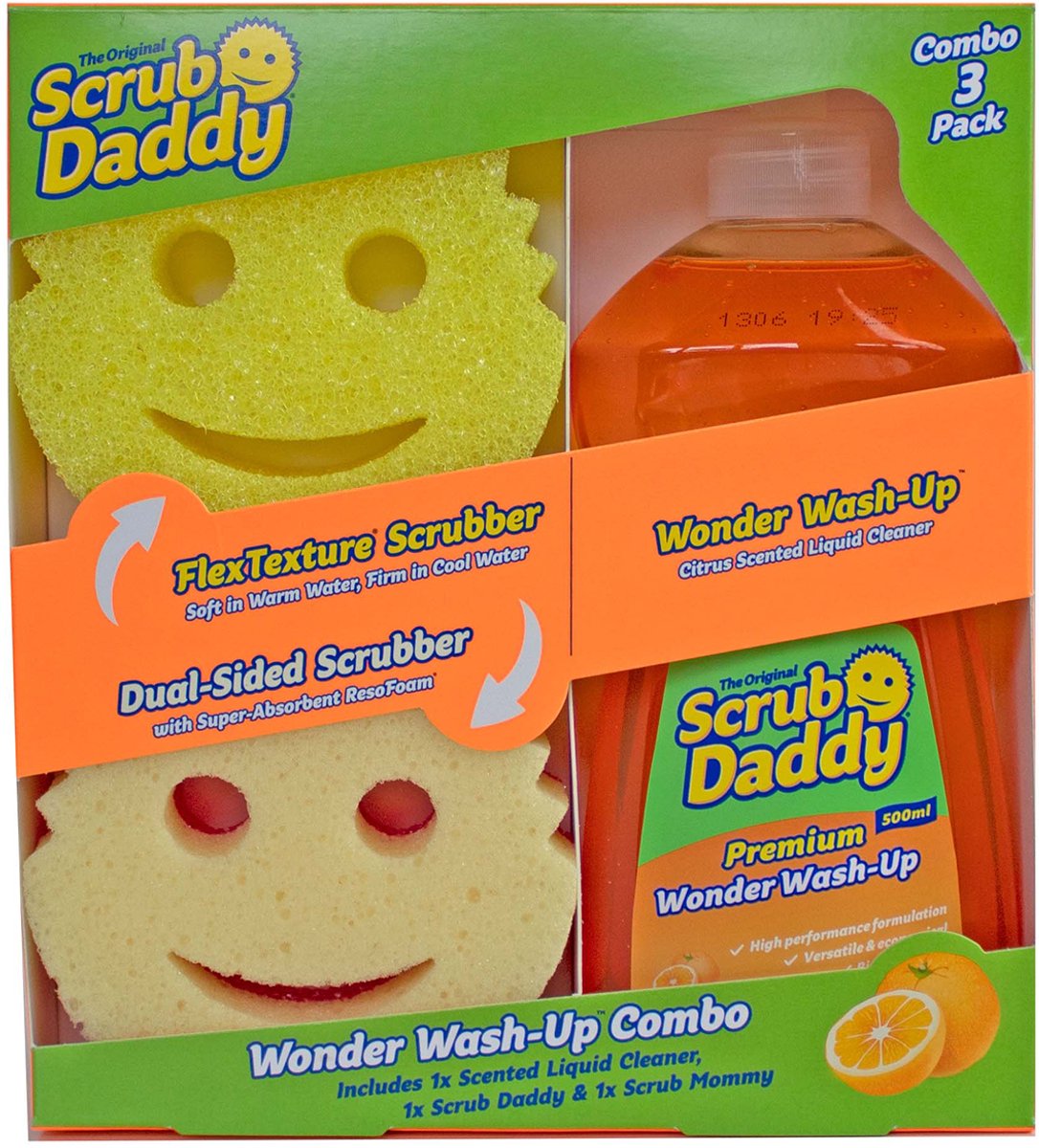 Scrub Daddy combo abordable 3 pack - ensemble de nettoyage