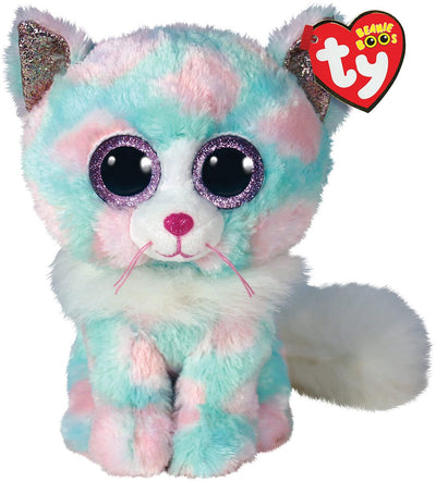Ty - peluche - bonnet copain - chat opale - 24cm