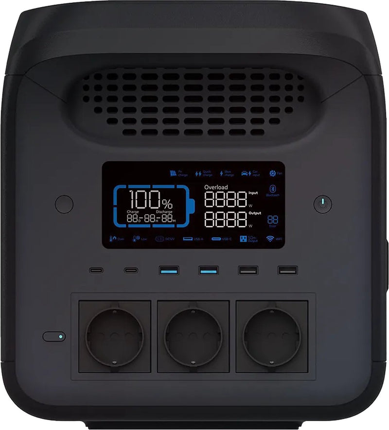 Centrale électrique Mestic MPS-1800 - puissance nominale : 1800 W - batterie lifepo4 - capacité : 1226 WH