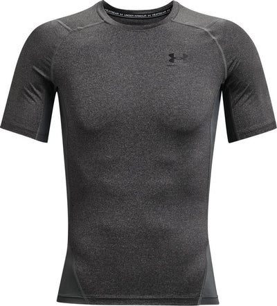Chemise de sport Under Armour UA HG Armour Comp SS pour Homme - Gris - Noir