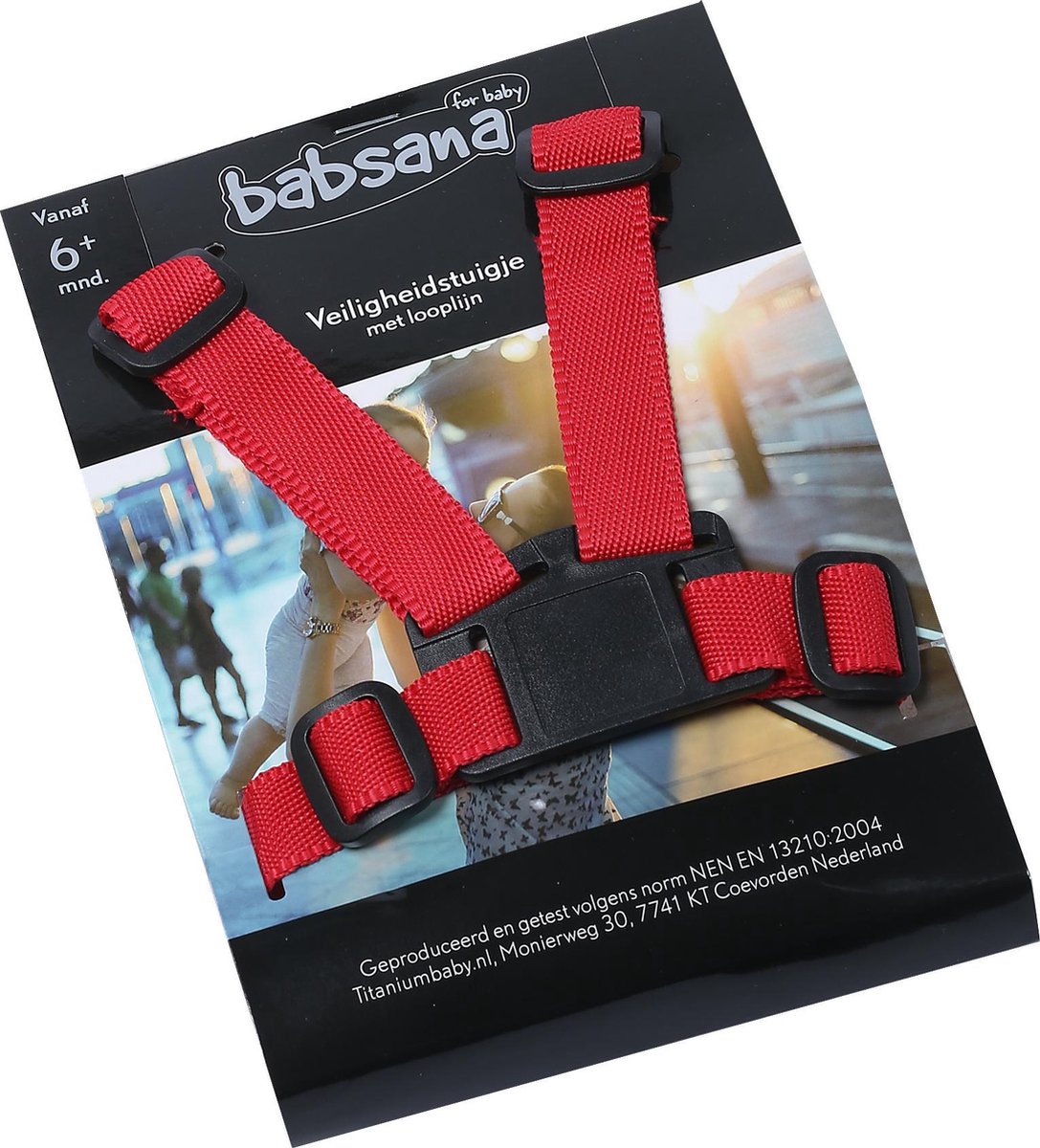Babsana harnais universel pour chaise haute en nylon rouge TB-1161