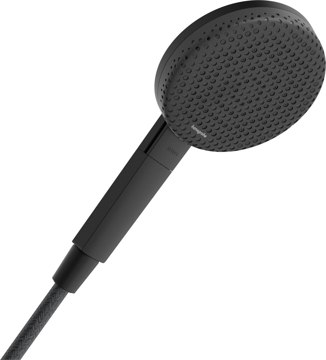 Hansgrohe Raindance Alive Select S - Douchette à main - Économie d'eau ecosmart - Commande par bouton Select - Taille 125 mm - 3 fonctions de pulvérisation - Noir mat