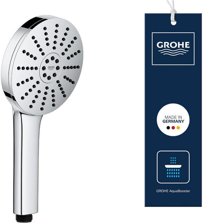 Douchette à main Grohe vitalio joy+ 120 - 3 types de jets - aqua booster - économie d'eau (7 l min) - chrome