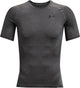 Chemise de sport Under Armour UA HG Armour Comp SS pour Homme - Gris - Noir