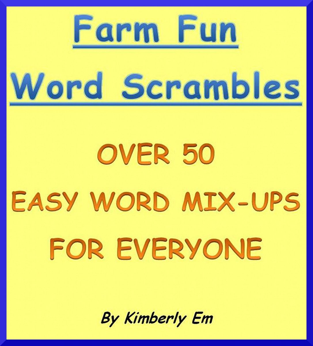 Brouillage de mots amusant à la ferme - plus de 50 puzzles de mots
