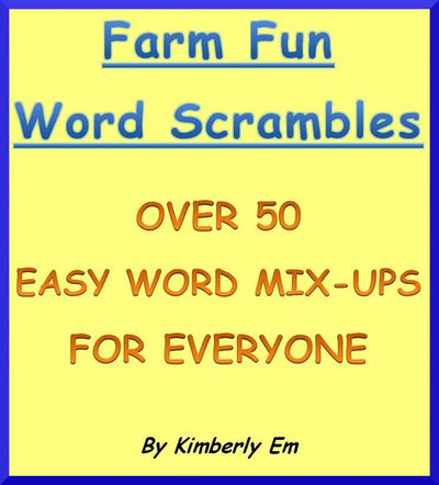 Brouillage de mots amusant à la ferme - plus de 50 puzzles de mots