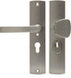 Ferrure de sécurité Axa (courbe plus) inox poli : poignée bouton (bloc modèle s) pc55 avec protection anti-arrachage skg***