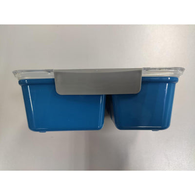 Boîte à lunch en plastique avec fourchette 20x15x7cm