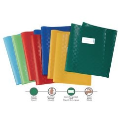 Couverture de cahier d'exercices herma a4, assortiment de couleurs en polypropylène (pp)