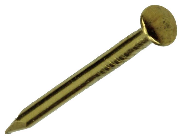 Mack 1017162 - clou tête plate laiton 18 gr1,2 x 20 mm | 10 pièces