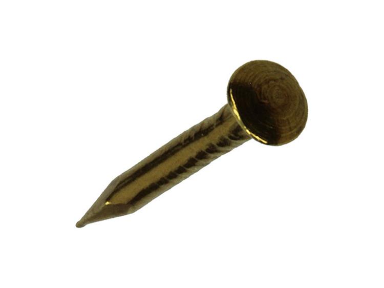 Mack 1017167 - clou tête convexe laiton 20 gr 1,2 x 12 mm | 10 pièces