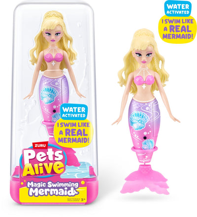 Zuru animaux vivants sirène nageant
