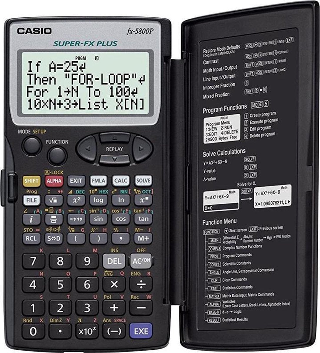 Casio fx-5800 p - calculatrice scientifique
