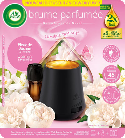 Désodorisant automatique Air Wick Essential Mist Jasmin Pivoine - Kit de démarrage