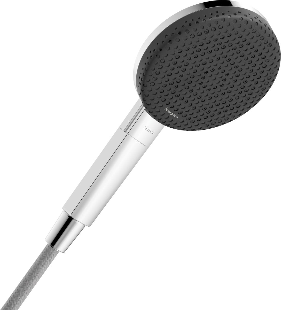 Hansgrohe Raindance Alive Select S - Douchette à main - Économie d'eau ecosmart - Commande par bouton Select - Taille 125 mm - 3 fonctions de pulvérisation - Chrome