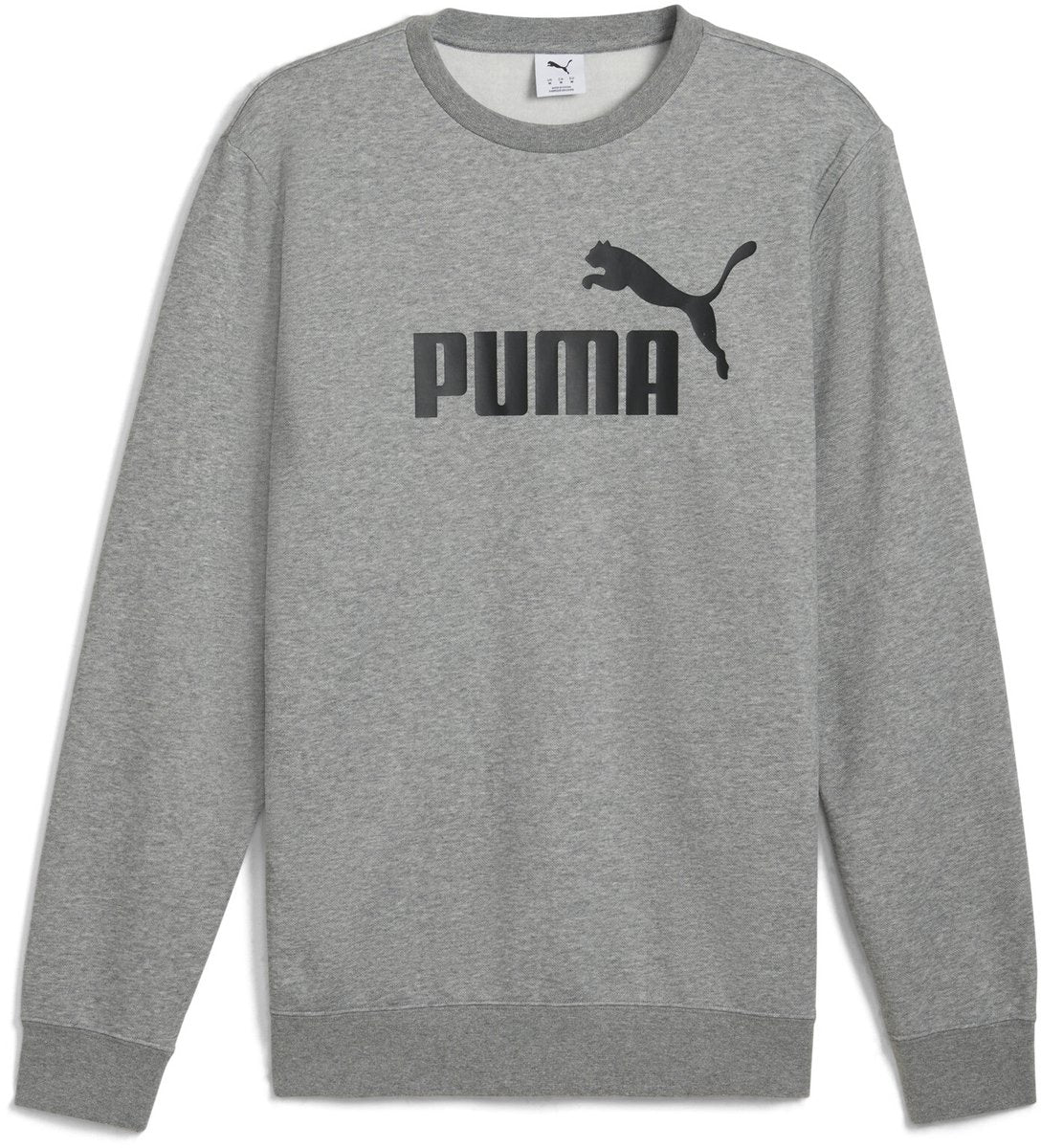 Puma ess non. Pull homme 1 logo crew fl - gris moyen chiné
