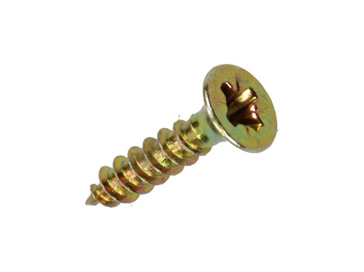 Mack 1017213 - vis pour panneaux d'aggloméré avec tête plaquée jaune 65 pcs 2,5 x 12 mm | 10 pièces