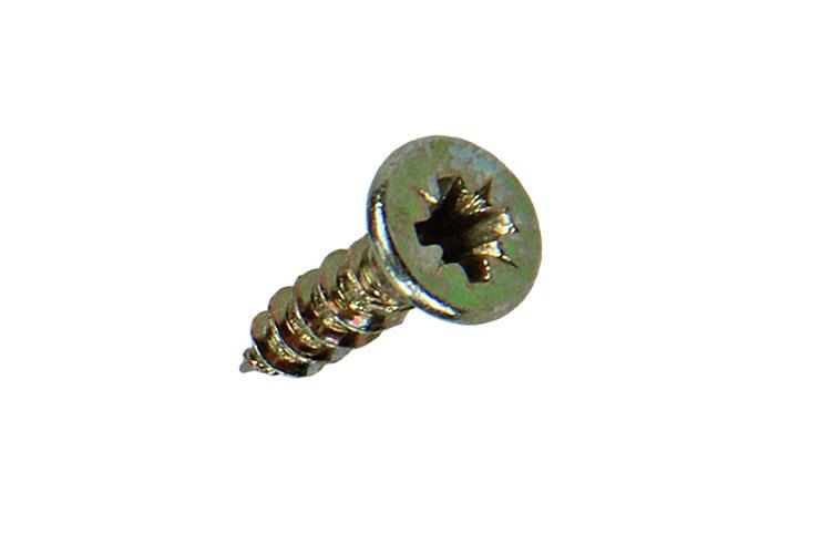 Mack 1017215 - vis pour panneaux d'aggloméré avec tête plaquée jaune 55 pcs 3,0 x 12 mm | 10 pièces