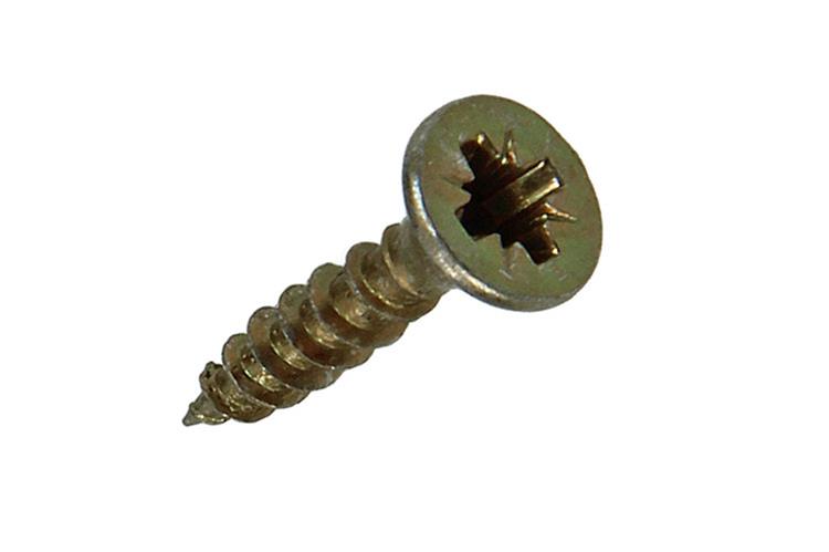Mack 1017216 - vis pour panneaux d'aggloméré avec tête jaune 50 pcs 3,0 x 16 mm | 10 pièces