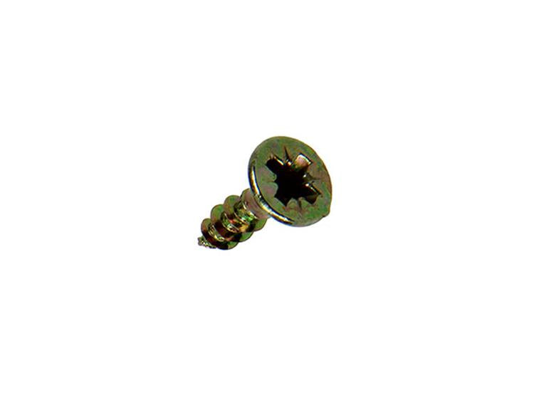 Mack 1017221 - vis pour panneaux d'aggloméré avec tête plaquée jaune 45 pcs 3,5 x 12 mm | 10 pièces