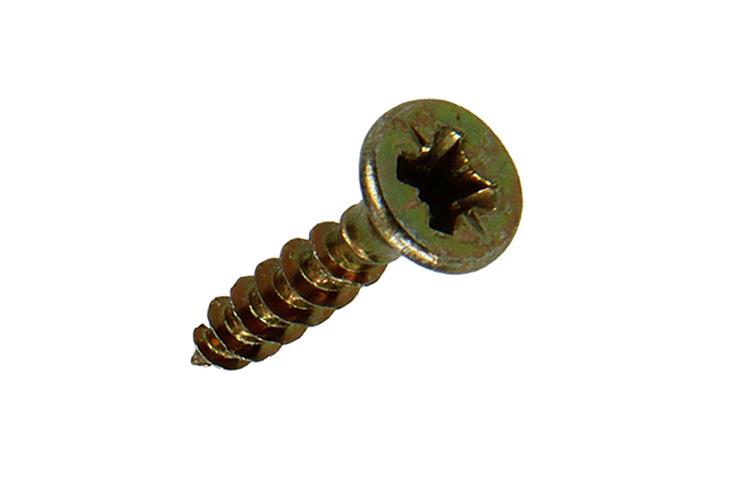 Mack 1017222 - vis pour panneaux d'aggloméré avec tête plaquée jaune 40 pcs 3,5 x 16 mm | 10 pièces