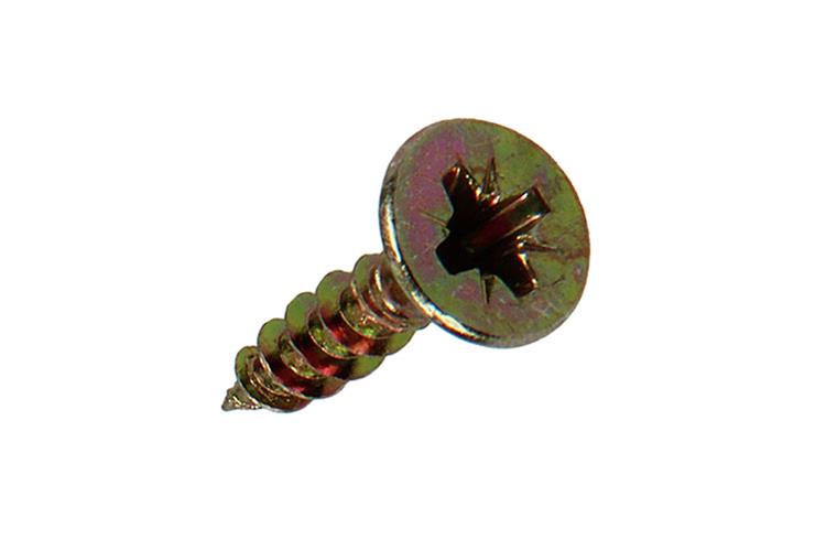 Mack 1017230 - vis pour panneaux d'aggloméré avec tête plaquée jaune 35 pcs 4,0 x 16 mm | 10 pièces