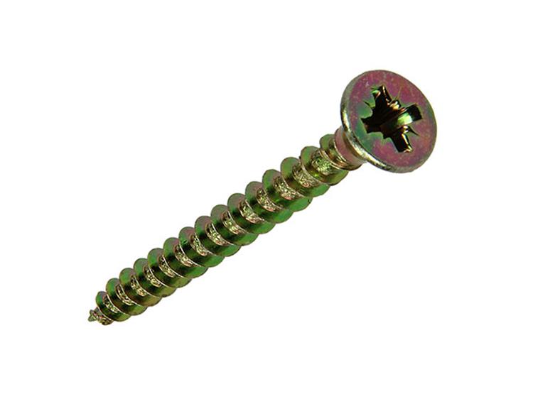 Mack 1017233 - vis pour panneaux d'aggloméré avec tête plaquée jaune 22 pcs 4,0 x 30 mm | 10 pièces