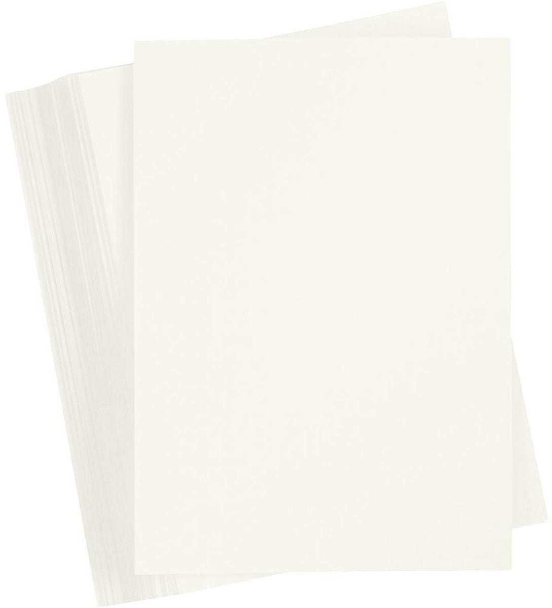 Carton coloré Creativ company, a6, feuille 105x148 mm, 180 gr, blanc cassé, 100 feuilles 1 boîte