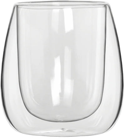 Bialetti verona lot de 2 verres à double paroi – 80 ml - verre à café - verre à thé - verre à expresso