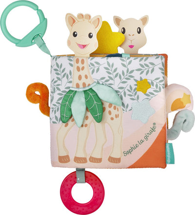 Livre découverte Sophie la girafe - livre bébé - livre bébé - jouets bébé - cadeau maternité - cadeau baby shower - dès 3 mois - 26x25x4 cm