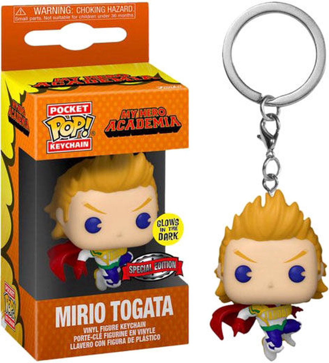 Funko-pop ! porte-clés : my hero academia - mirio togata exclusif brille dans le noir