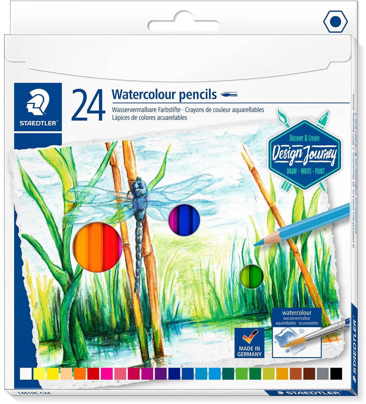 Staedtler design Journey - crayons de couleur aquarelle - lot de 24 pcs