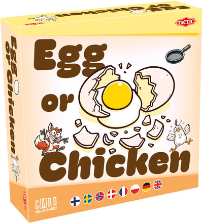 Tactic Egg or Chicken – Jeu de cartes – Enchères, bluff et comptage – Jeu familial amusant – 2 à 6 joueurs – Haute qualité scandinave