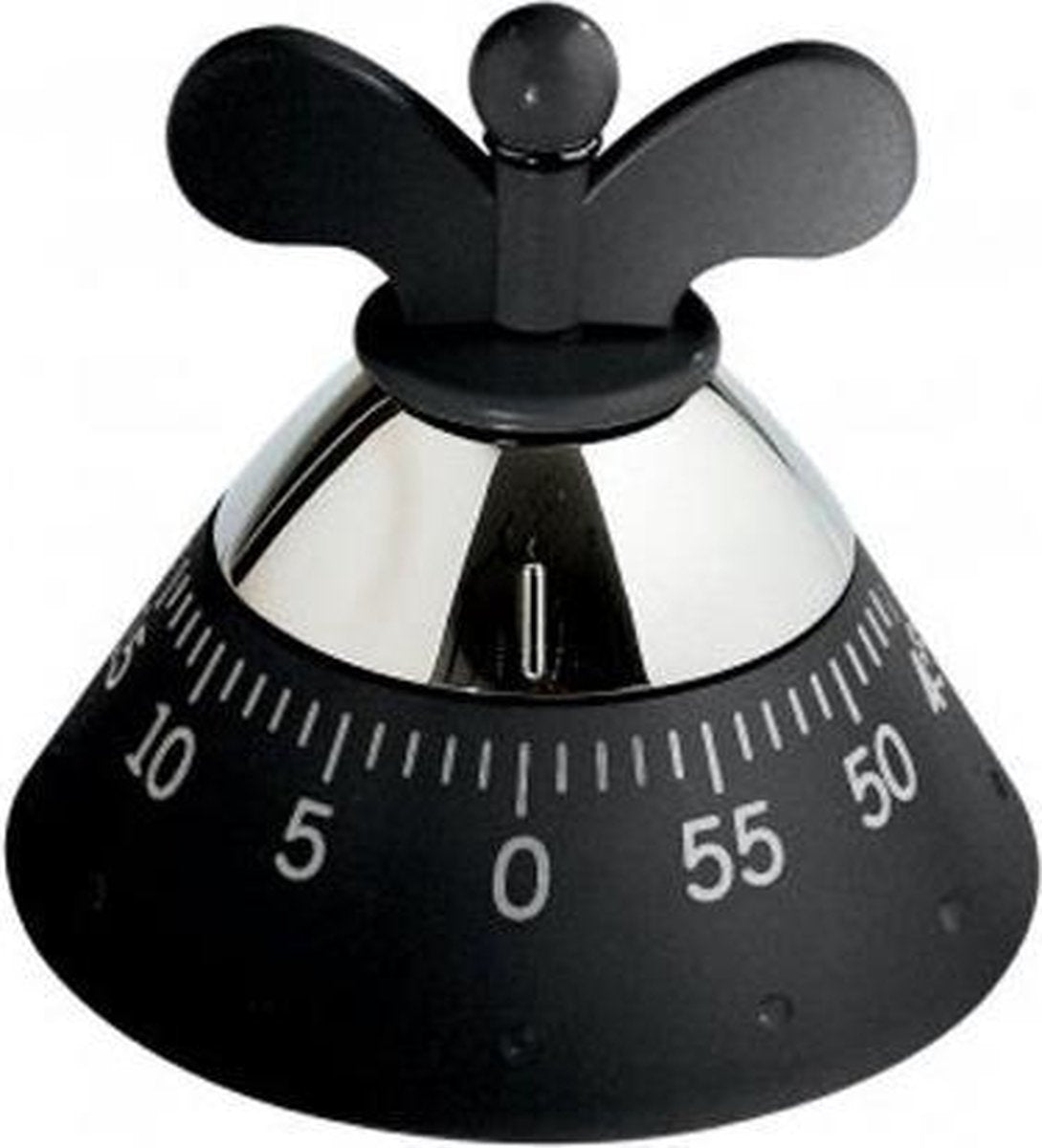 Minuteur de cuisine Alessi - minuteur de cuisine - noir