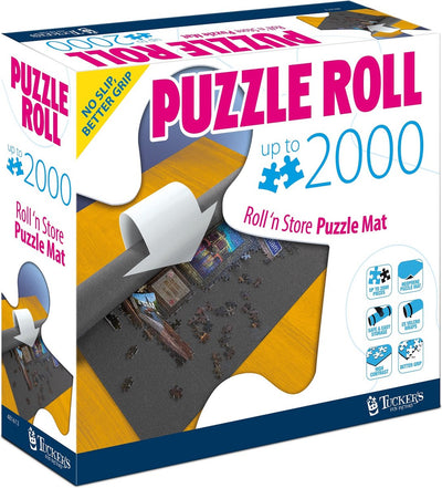 Tapis de puzzle enroulable Tucker's fun factory 2000 pièces (tapis de puzzle roll 'n store) - néoprène (pas de glissement, meilleure adhérence) + velcro -