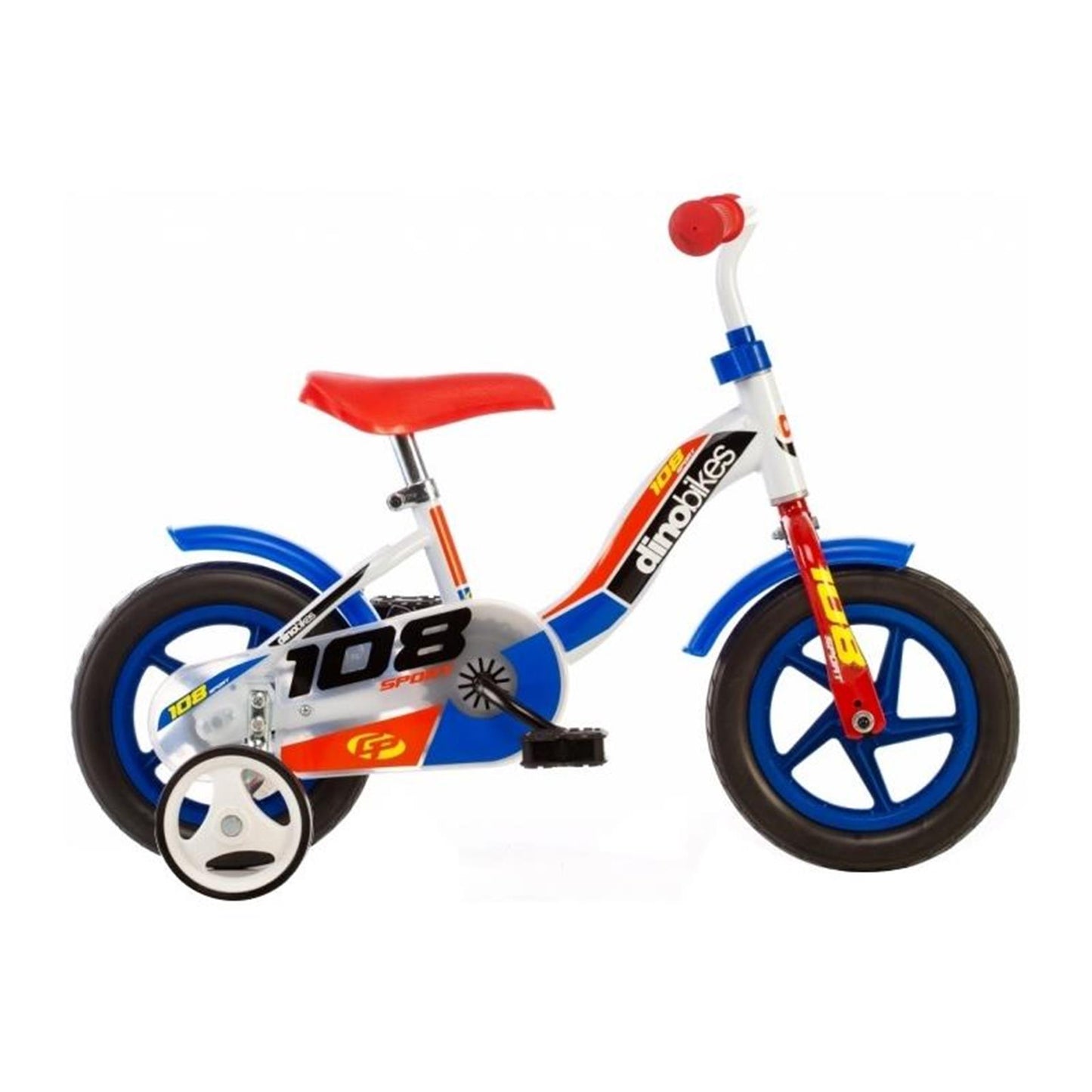 Dino 108 Sport 10 pouces 17 cm garçons à travers le blanc